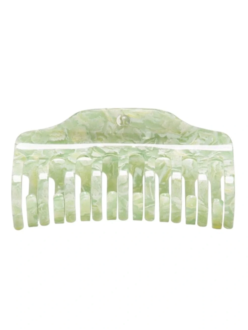 Lululemon Jumbo Claw Clip Willow Leaf/Matcha Magic - Picture 2 of 16